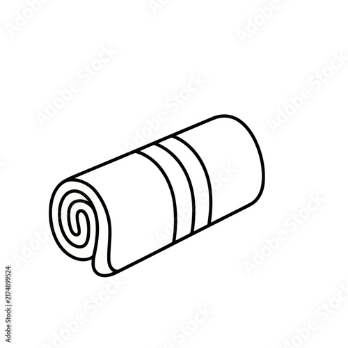 Rolled towel icon