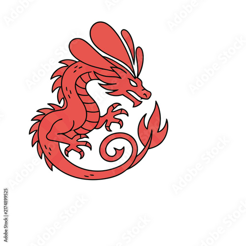Red Dragon Illustration