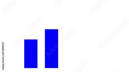 Mobile Network icon graphics video footage. Mobile phone network sign design moving video in white background with blue design.