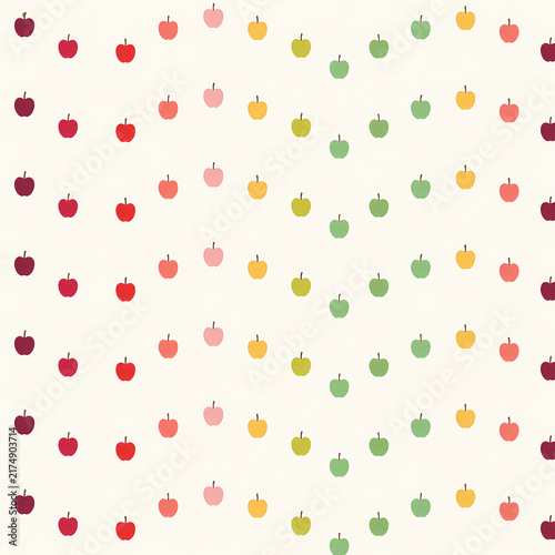 Obraz w ramie Pastel Apple Wave Pattern with Copy Space