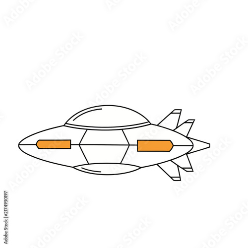 Stylized UFO illustration