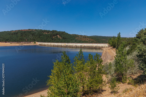 View of the Embalse de Úzquiza Reservoir in Spain