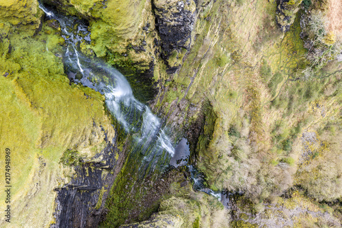 Waterfall running upwards - The Devils Chimney near Glencar Lough, Ireland