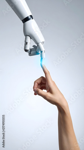 Artificial Intelligence Meets Humanity Hand Touch