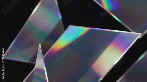 Holographic Prism Light Refractions