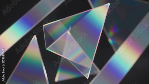 Holographic Prism Light Refractions