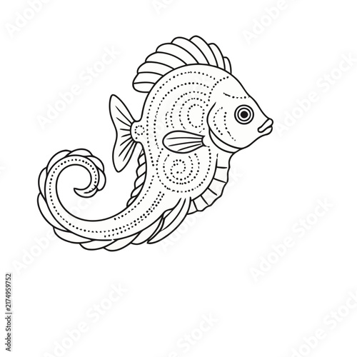 Stylized Fish Illustration