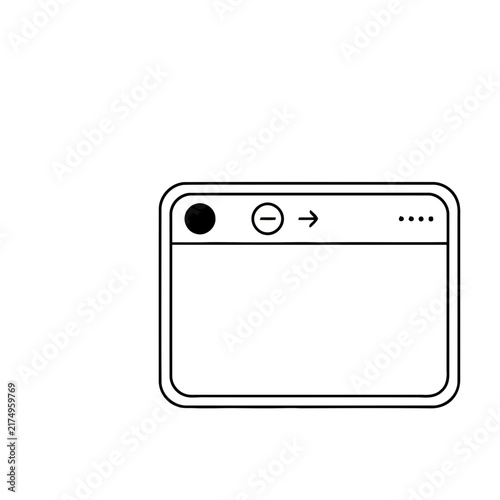 Web browser window icon