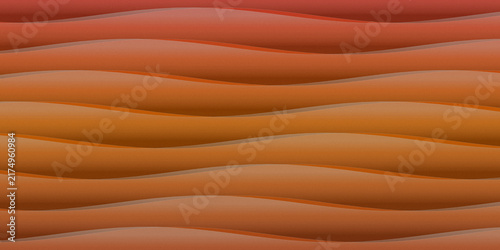 Wavy layered background featuring sunset orange and earthy brown hues design.