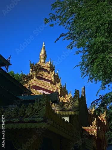 Bild auf Leinwand wat phra kaew bangkok thailand
