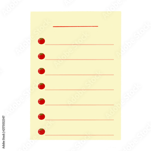 Cute Tomato Sticky Notes and Memo Pads for Planner and Note Taking