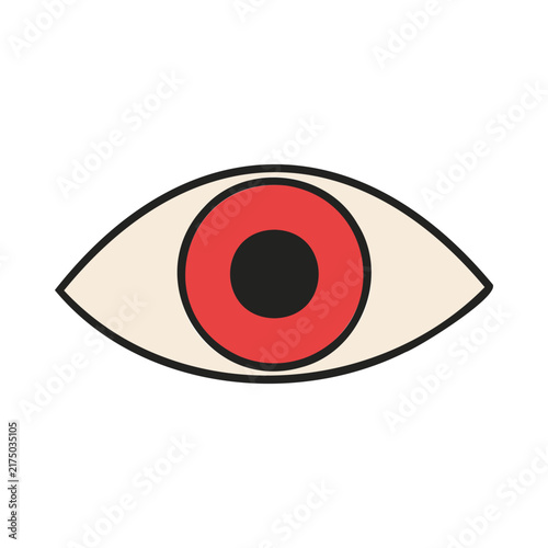 Red Eye Cartoon Icon
