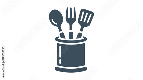 Kitchen Utensil Holder Icon