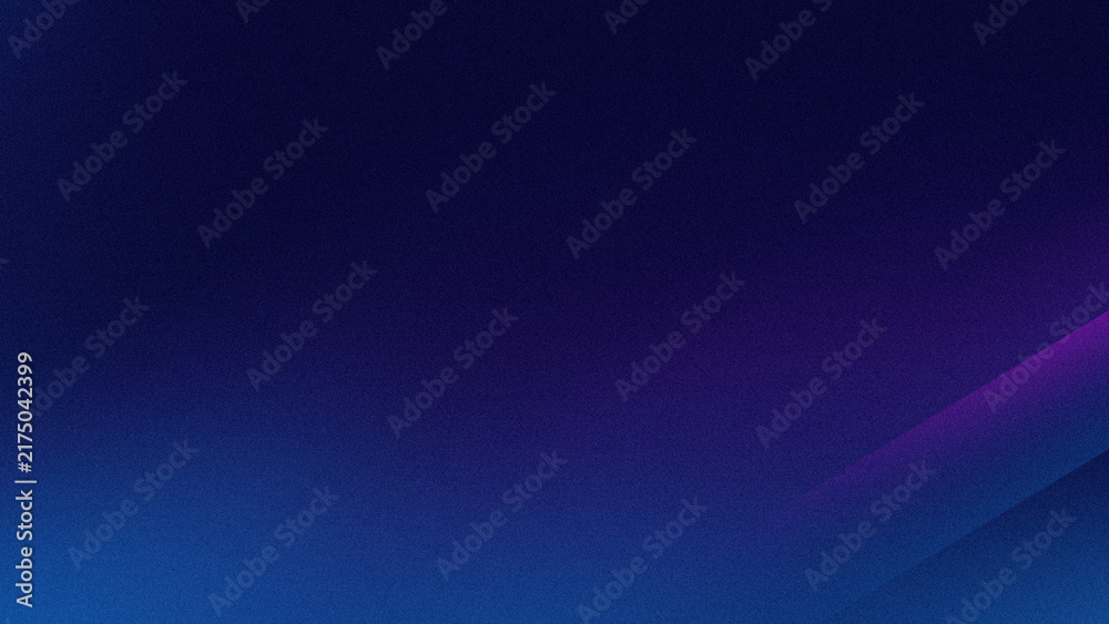 Fototapeta premium Gradient sky shifts from deep blue to rich purple. Soft glow pulses along a diagonal edge. Ideal for tech, digital, or futuristic backgrounds. Cool tones evoke calm, mystery, or innovation