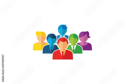 Diverse Business Team Vector Illustration