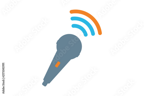 Microphone Broadcast Signal Icon
