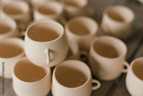 The process of creating pottery.