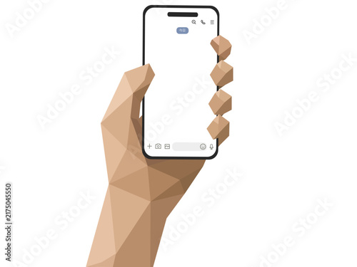 Fototapeta チャット画面 スマホ透過透明フレーム