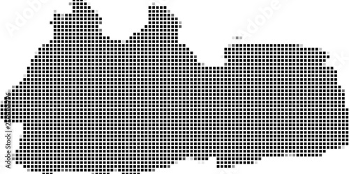 Geomatric shape pixelet glitch seamless pattern modern creative texture background noise halftone abstract square repeatable grid wallpaper