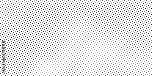 Diamond Halftone Background Black White Diagonal Dots Pattern Vector