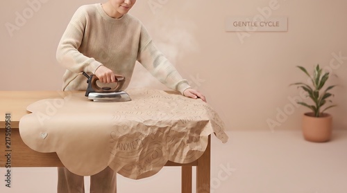 MentalClarity-PeachCreamBlue-PaperMetal-TherapyAdvertising-PastelStudioBackground