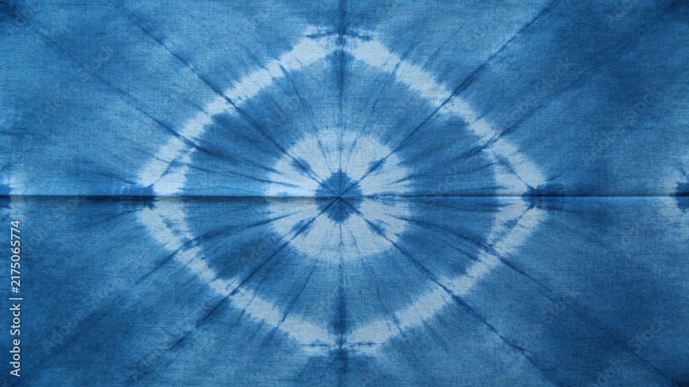 Fototapeta premium Japanese indigo Shibori tie-dye