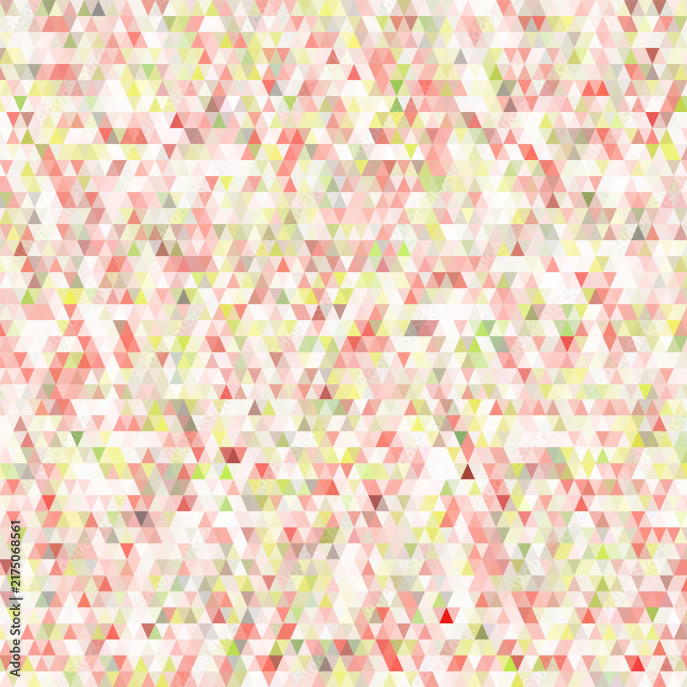Obraz premium Seamless abstract geometric pattern with small triangles in pastel spring colors for design. EPS 10