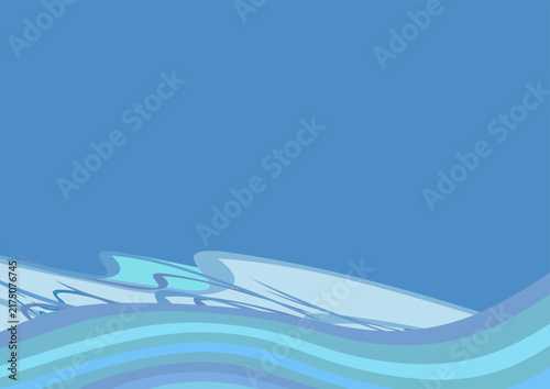 abstract blue background with waves