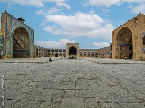 Isfahan, Iran - former capital of Iran, Isfahan is famous for its Persian - Muslim architecture. Here in particular the Jameh Mosque, also called Friday Mosque, a UNESCO World Heritage Site