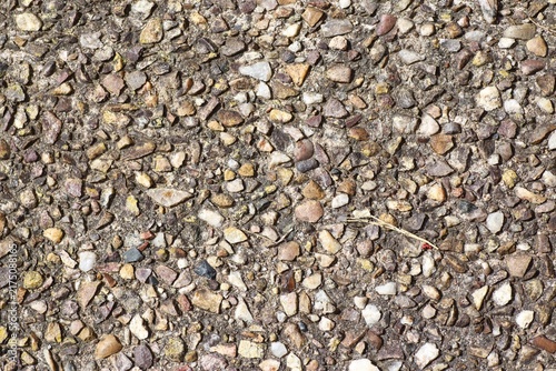 Photography Full bleed exposed aggregate concrete and gravel pebble texture background