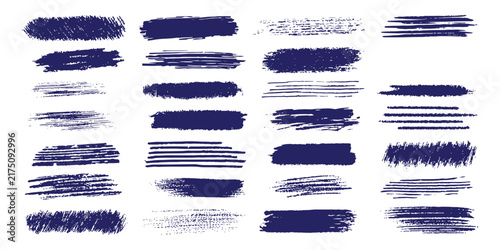 Abstract grunge paint splatters messy ink splashes and rough brush strokes vector illustration collection background.