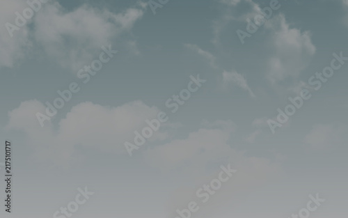 Moody Gray Sky with Soft Clouds and Minimal Overcast Weather Background