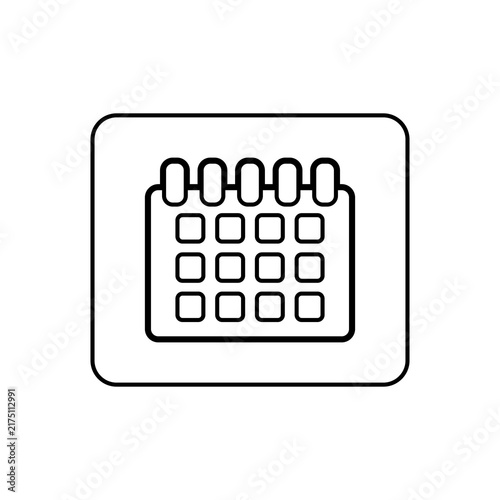 Calendar Schedule Line Icon – Minimalist Date Planner and Event Management Symbol