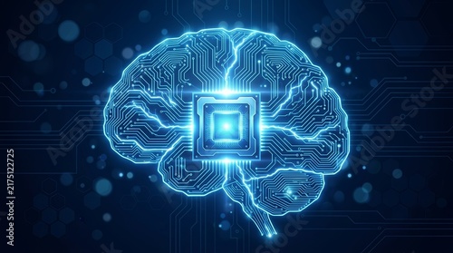 A conceptual digital illustration for Artificial Intelligence Appreciation Day showing a high-tech brain.