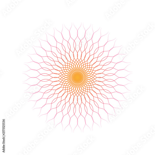 Radiant Geometric Mandala Pattern