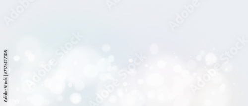 Bokeh background White circular light spots on soft gradient with glow