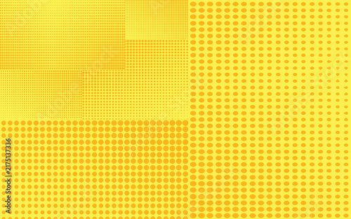Retro Geometric Yellow and Orange Dot Texture Backdrop