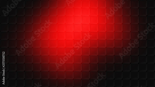 Obraz na płótnie Neon red and black modern cubic glass pattern background