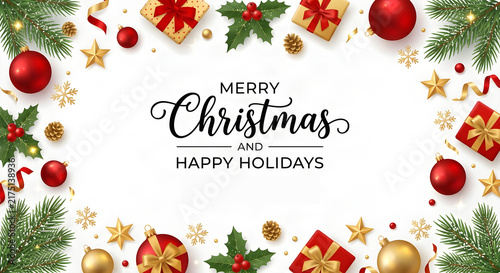 Festive Christmas Holiday Background