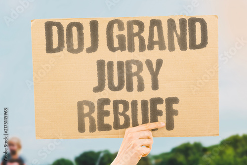 Obraz na płótnie "DOJ grand jury rebuff" No charges for Democrats