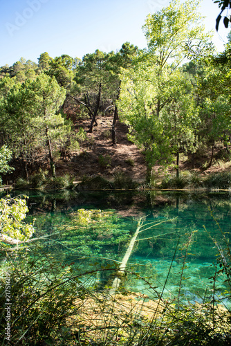 waterfalls, lakes and reflections in the crystal clear water at Arroyo Frio