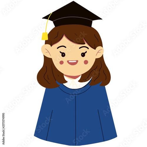 Graduation avatar character illustration element design 
