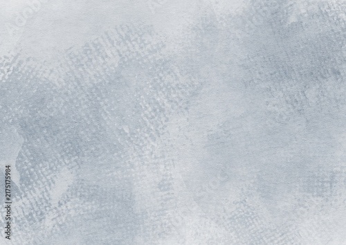 Soft blue gray watercolor texture with visible paper grain and subtle crosshatch brush marks. Vintage-inspired abstract background for stationery, branding, print and creative design.