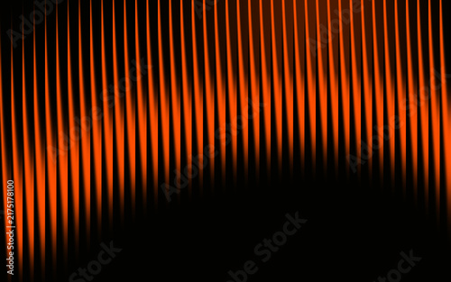 Abstract background, featuring vertical orange, lines with a, soft gradient effect, on a deep, black backdrop for, digital projects