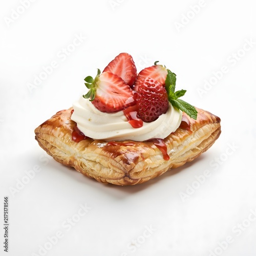 cake with strawberries
