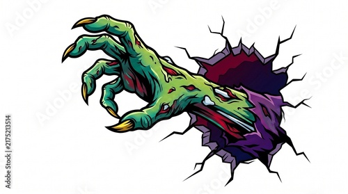 Isolated Zombie Hand