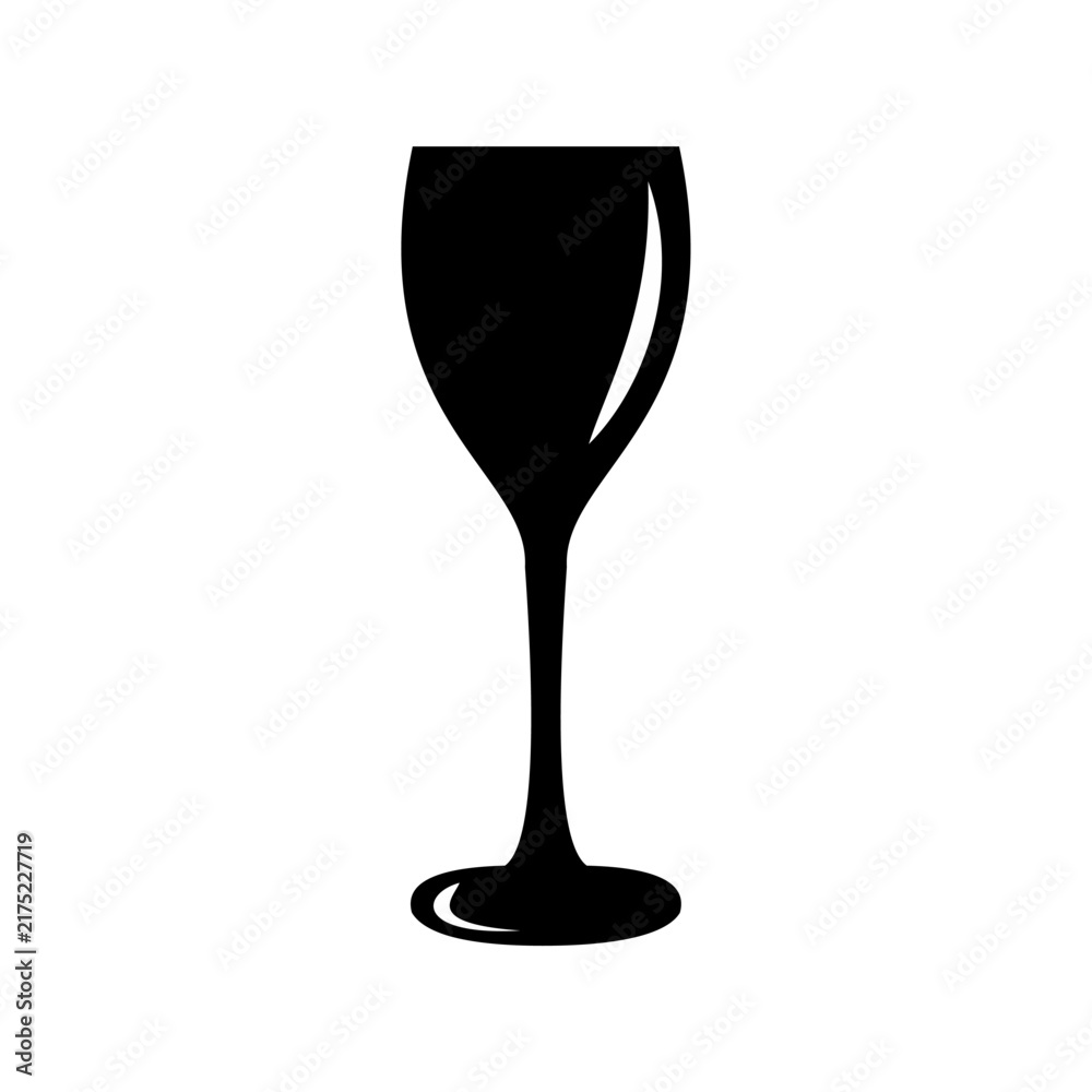 Obraz premium wine glass in black and white
