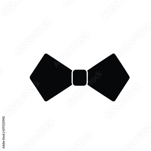 black bow tie isolated