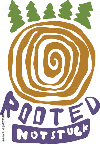 Tree Ring and Stylized Trees Logo