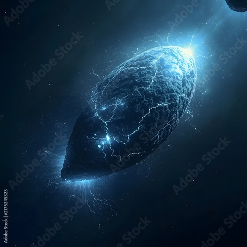 Premium Neon Meteor Core with Cosmic Energy